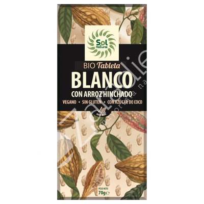 CHOCOLATE BLANCO ARROZ HINCHADO BIO 70G