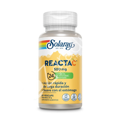 REACTA C 500MG 60CAP - SOLARAY