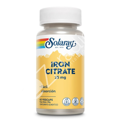 IRON 25MG 60CAP - SOLARAY