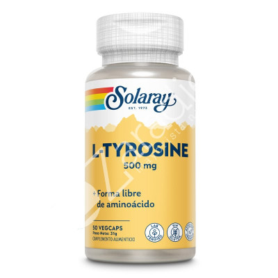 L TYROSINA 500MG 50CAP - SOLARAY