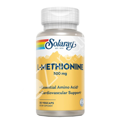 L METHIONINE 500MG 30CAP - SOLARAY