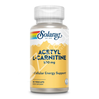 ACETYL L CARNITINE 500MG 30CAP - SOLARAY