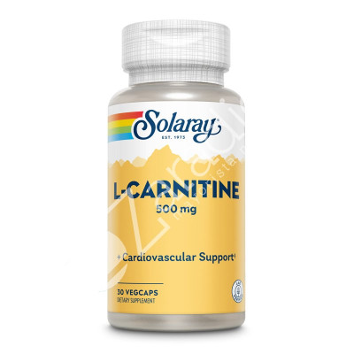 L CARNITINE 500MG 30CAP - SOLARAY