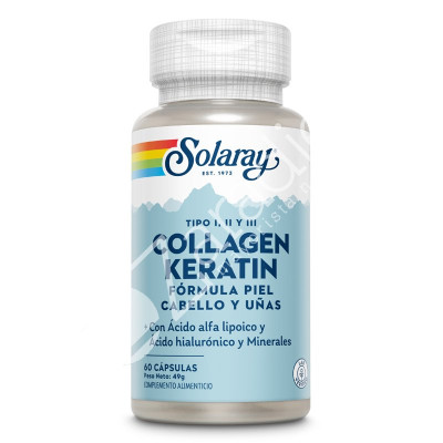 COLLAGEN KERATIN 60CAP - SOLARAY