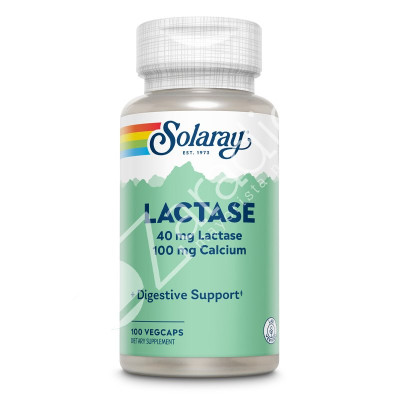 LACTASE 40MG 100CAP - SOLARAY