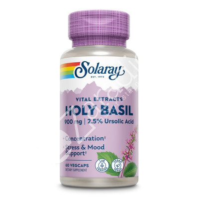 HOLY BASIL 900MG 60CAP - SOLARAY