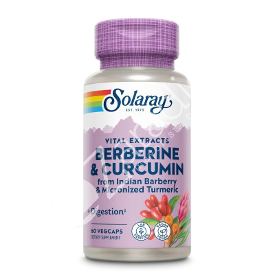 BERBERINE & CURCUMIN 600 MG 60 VEGCAP - SOLARAY