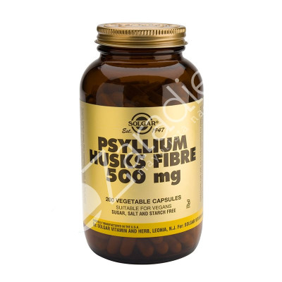 FIBRA DE CASCARA PSYLLIUM 500MG 200CAP VEGETALES