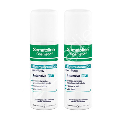 PACK DESODORANTE SPRAY HIPERSUDORACIÓN 2X75ml - SOMATOLINE COSMETIC