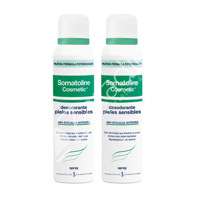 PACK DESODORANTE SPRAY PIEL SENSIBLE 2x75ml - SOMATOLINE COSMETIC