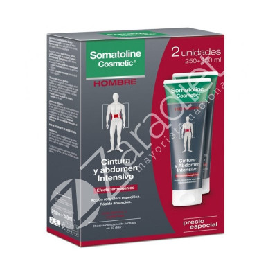 PACK TRATAMIENTO INTENSIVO HOMBRE CINTURA Y ABDOMEN 2x250ml - SOMATOLINE COSMETIC