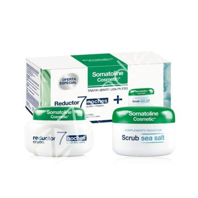 PACK CREMA 400ml + EXFOLIANTE 350gr TRATAMIENTO COMPLETO 7 NOCHES - SOMATOLINE COSMETIC
