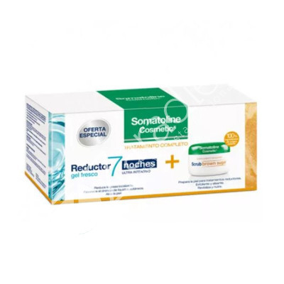 PACK TRATAMIENTO COMPLETO REDUCTOR GEL 400ml + EXFOLIANTE BROWN SUGAR 350gr - SOMATOLINE COSMETIC