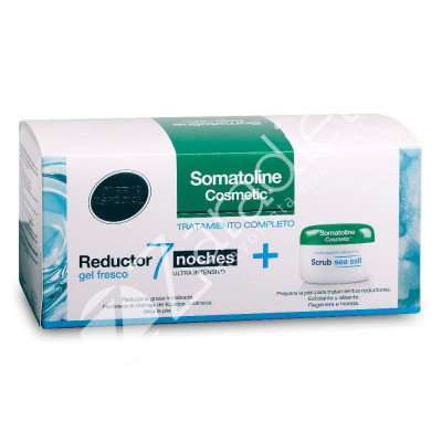 PACK TRATAMIENTO COMPLETO REDUCTOR GEL 400ml + EXFOLIANTE SEA SALT 350gr - SOMATOLINE COSMETIC