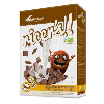 RICERS ALMOHADILLA ARROZ CHOCO SIN GLUTEN BIO 375G