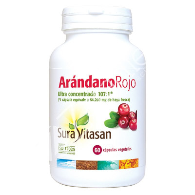 ARANDANO ROJO 600 MG 60 CAP - SURA VITASAN