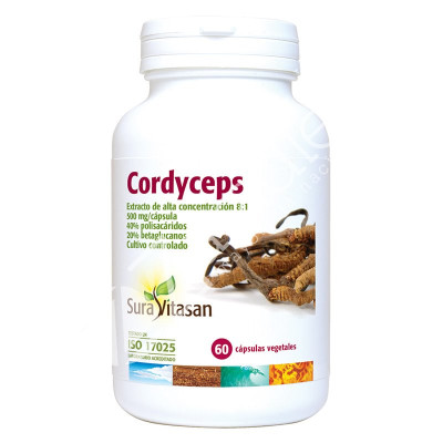 CORDYCEPS 500MG 60 CAPS - SURA VITASAN