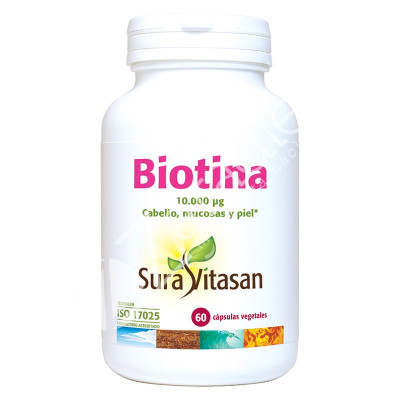 BIOTINA 10000UG 60CAP - SURA VITASAN