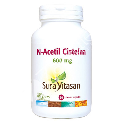 N-ACETIL CISTEINA 600MG 60 CAPS - SURA VITASAN