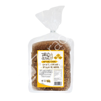 PAN MOLDE MAIZ CÚRCUMA PIPAS GIRASOL 400G - TAHO