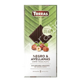 CHOCOLATE NEGRO AVELLANAS CON STEVIA 125G - TORRAS