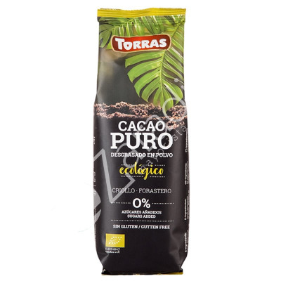 CACAO BIO PURO DESGRASADO EN POLVO 150G - TORRAS