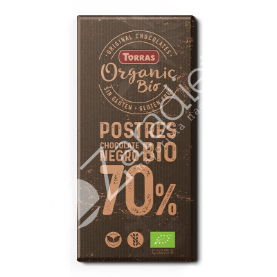 COBERTURA CACAO BIO POSTRES 70% 200G - TORRAS