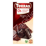 CHOCOLATE NEGRO SIN AZÚCAR 75G - TORRAS