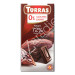 CHOCOLATE NEGRO 72% CACAO SIN AZÚCAR 75G - TORRAS