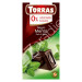 CHOCOLATE NEGRO CON MENTA SIN AZÚCAR 75G - TORRAS
