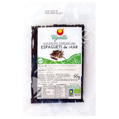 ALGA ESPAGUETTI DE MAR BIO CRAEGA 50G