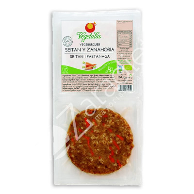 VEGEBURGUER SEITAN Y ZANAHORIA  BIO 160G