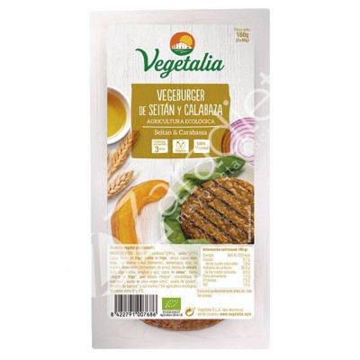 VEGEBURGUER SEITAN Y CALABAZA BIO 160G