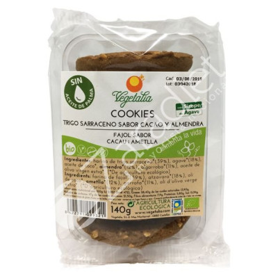 COOKIES SARRACENO ALGARROBA ALMENDRA AGAVE BIO 140G