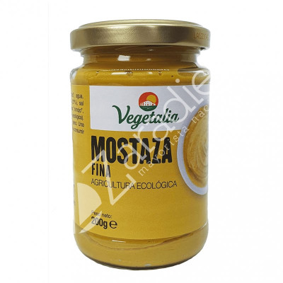 MOSTAZA FINA VIDRIO BIO 200G