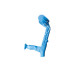 BASTON INGLES CODO ALUMINIO BI-REGULABLE AZUL