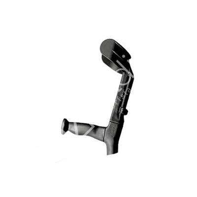 BASTON INGLES CODO ALUMINIO BI-REGULABLE NEGRO