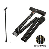 BASTON ALUMINIO FLORES PLEGABLE