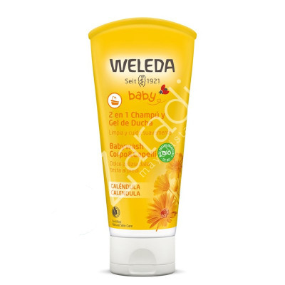 CHAMPÚ Y GEL PARA BEBÉ DE CALÉNDULA 200ML - WELEDA 