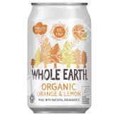 REFRESCO DE NARANJA Y LIMON SIN AZÚCAR BIO 330 - WHOLE