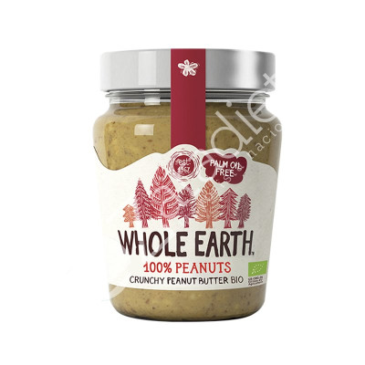 CREMA DE CACAHUETE CRUJIENTE BIO 227G - WHOLE