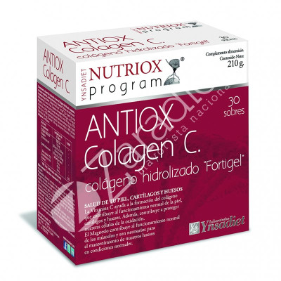 ANTIOX COLÁGENO + ÁCIDO HIALURÓNICO FORTIGEL 30SOB - YNSADIET