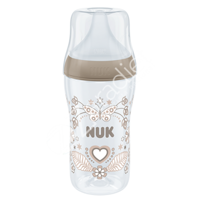 BIBERON PM PP SILICONA 0-6M M CORAZON 260ML - NUK