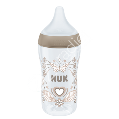 BIBERON PM PP SILICONA 0-6M M CORAZON 260ML - NUK