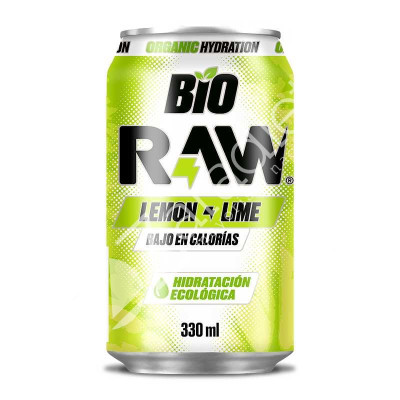 BEBIDA ISOTONICA LIMA Y LIMON BIO 330ML - RAW ORGANIC HYDRATION