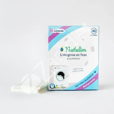 DETERGENTE EN TIRAS LAVANDA CAJA 40 LAVADOS - NATULIM
