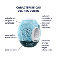 MASTURBATOR EGG SINGLE SAVAGE - SATISFYER