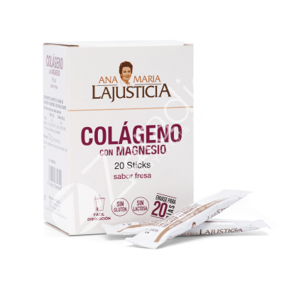 COLÁGENO + MAGNESIO 20 STICK FRESA - ANA Mª LAJUSTICIA