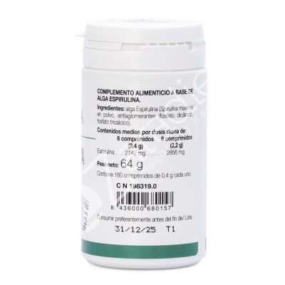 ESPIRULINA 160COMP - ANA Mª LAJUSTICIA