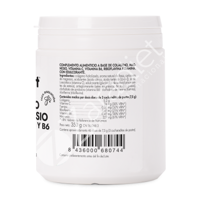 COLÁGENO CON MAGNESIO + VITAMINA C + VITAMINA B1 FRESA 350G POLVO- AMLSPORT